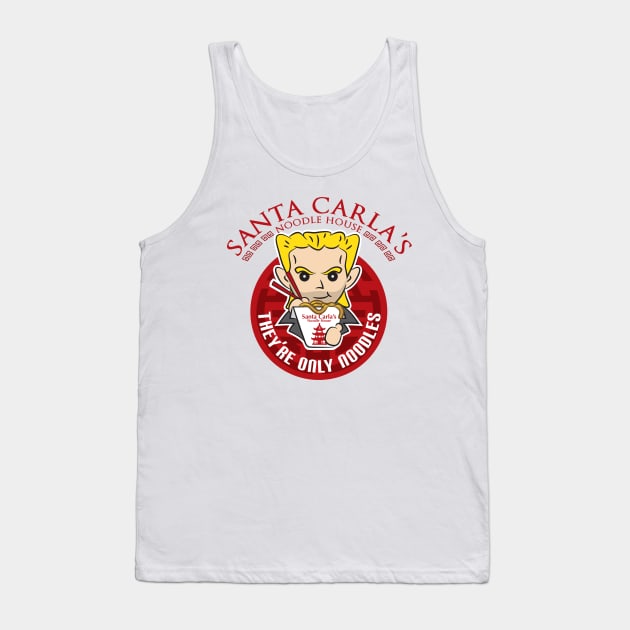 Santa Carla's Noodle Shop Tank Top by Huemanitee